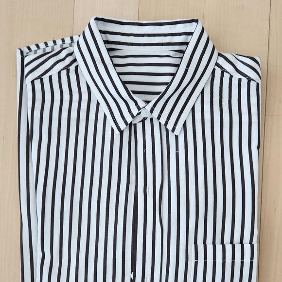 Eileen M Custom Designed Striped Button Down Tunic - Picture 9 of 9
